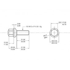 BULON VW GACEL/GOL/SENDA 12X31