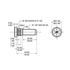 BULON FORD F100/FALCON/CHEROKE 1/2X43