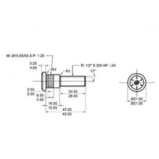 BULON FORD F100/F150/RANCHERA/POLARA/RAM 1/2X46
