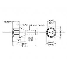 BULON PEUGEOT 405/ REF 1/2X30