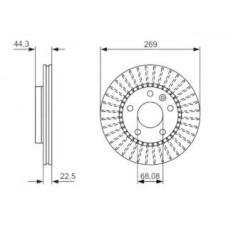 DISCO RENAULT DUSTER 1,6 16V VENTILADO 269MM