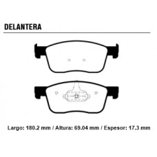 PASTILLA PEUGEOT EXPERT D/16// JUMPY