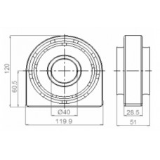 SOPORTE FORD F100/F600/700/7000 CARDAN