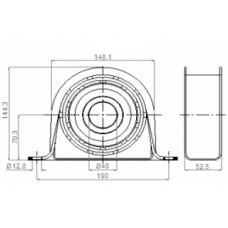 SOPORTE FORD F100 MWM// 150 CARDAN COMPLETO