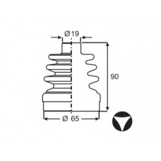 FUELLE PEUGEOT PARTNER D/17 L/CAJA TREBOL KIT